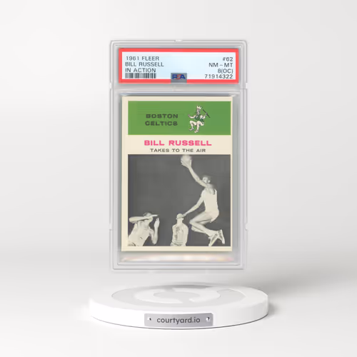 1961 Fleer #62 Bill Russell - In Action (PSA 8 NM-MT)