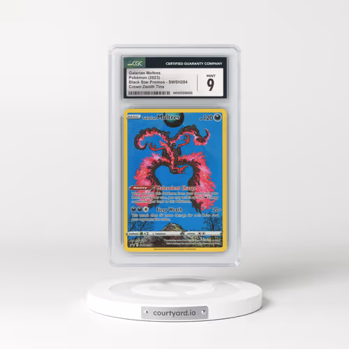 2017 Black Star Promos - Sword & Shield #SWSH284 Galarian Moltres - Crown Zenith Tins (CGC 9 MINT)
