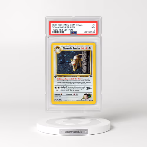 2000 Pokémon Gym Challenge #8 Giovanni's Persian - 1st Edition Holo (PSA 7 NM)