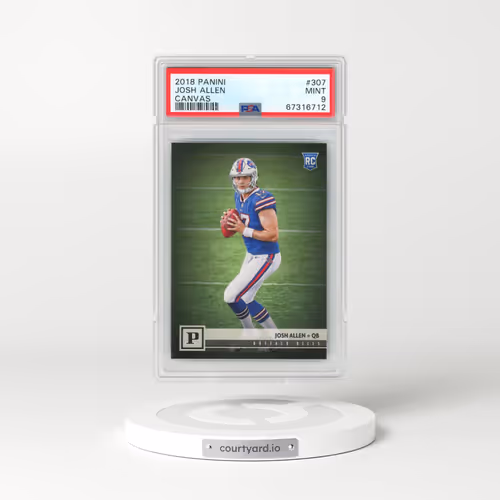 2018 Panini #307 Josh Allen - Canvas (PSA 9 MINT)