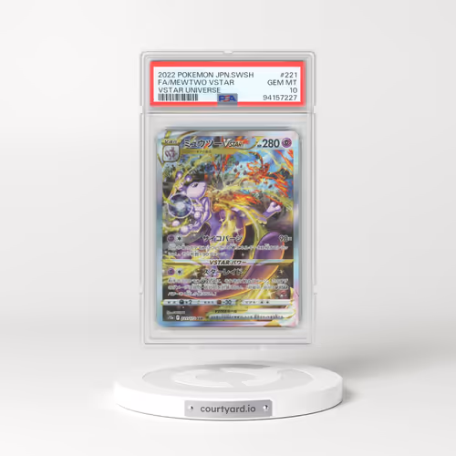 2022 Pokémon Sword & Shield Vstar Universe #221 Mewtwo Vstar - Full Art (PSA 10 GEM MINT)