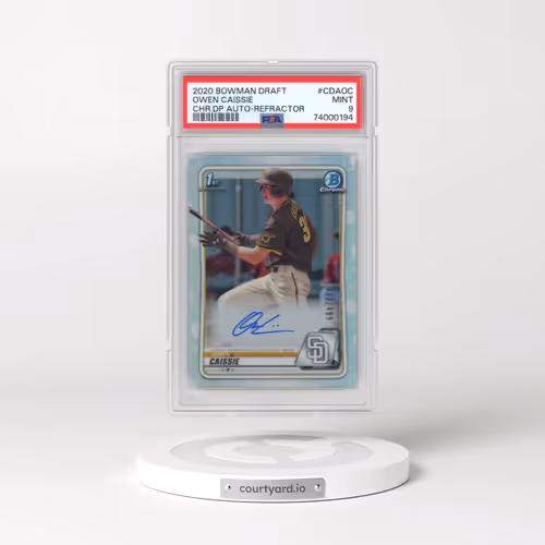 2020 Bowman Draft Chrome Draft Picks Autographs #CDAOC Owen Caissie - Refractor (PSA 9 MINT)