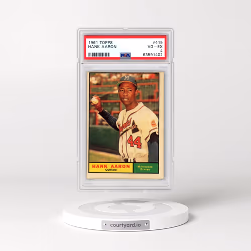 1961 Topps #415 Hank Aaron (PSA 4 VG-EX)