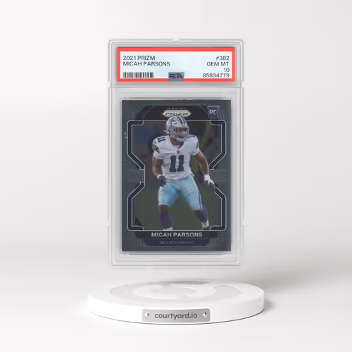 2021 Panini Prizm #382 Micah Parsons (PSA 10 GEM MINT)
