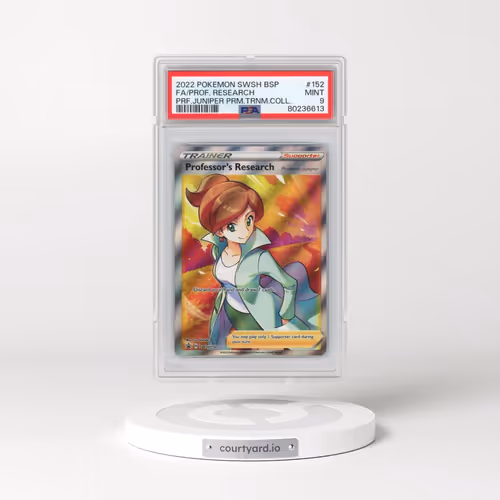 2022 Pokémon Swsh Black Star Promo #152 Professor's Research - Full Art Professor Juniper Premium Tournament Collection (PSA 9 MINT)