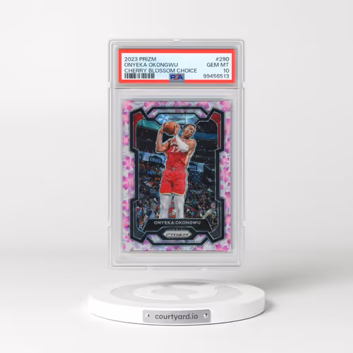 2023 Panini Prizm #290 Onyeka Okongwu - Cherry Blossom Choice (PSA 10 GEM MINT)