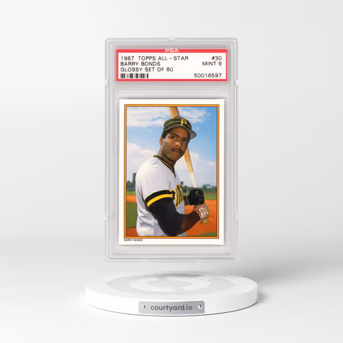 1987 Topps All-Star Glossy Set of 60 #30 Barry Bonds (PSA 9 MINT)