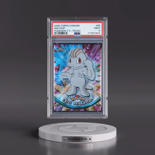 2000 Topps Chrome Pokémon T.V. #66 Machop - Tekno (PSA 9 MINT)