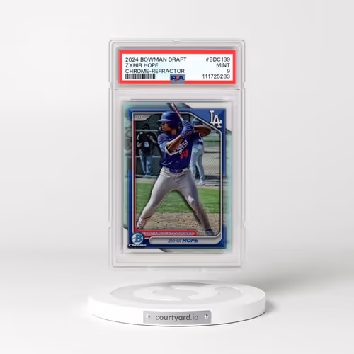 2024 Bowman Draft #BDC139 Zyhir Hope - Chrome-Refractor (PSA 9 MINT)