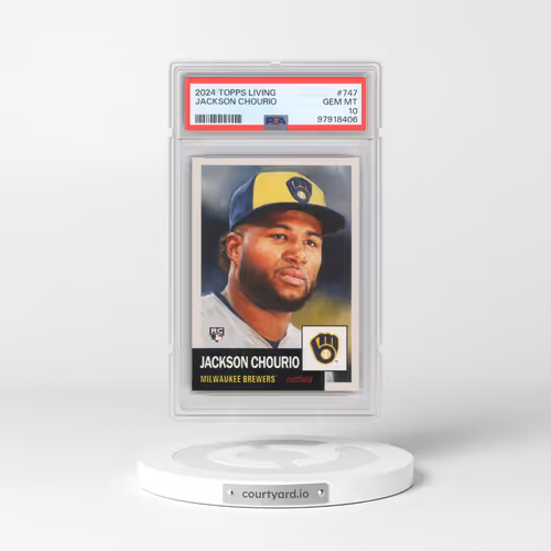 2024 Topps Living #747 Jackson Chourio (PSA 10 GEM MINT)
