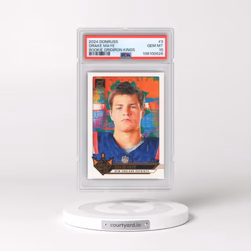 2024 Panini Donruss Rookie Gridiron Kings #3 Drake Maye (PSA 10 GEM MINT)