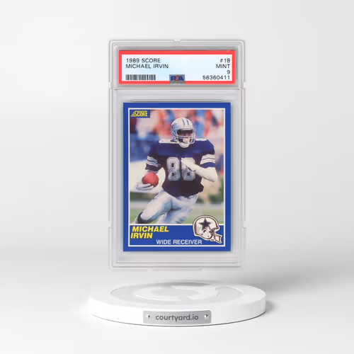 1989 Score #18 Michael Irvin (PSA 9 MINT)