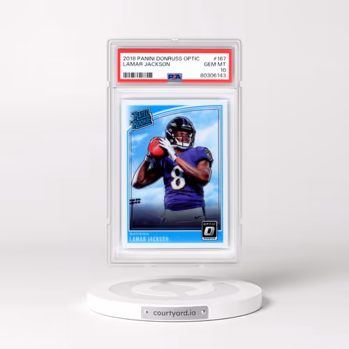 2018 Panini Donruss Optic #167 Lamar Jackson (PSA 10 GEM MINT)