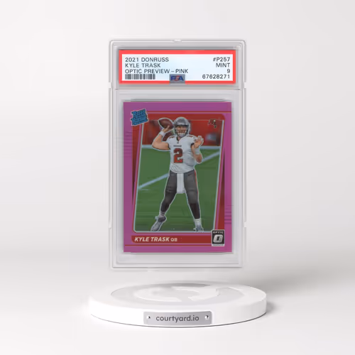 2021 Panini Donruss #P257 Kyle Trask - Optic Preview-Pink (PSA 9 MINT)