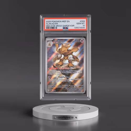 2025 Pokémon Mep EN-Me Black Star Promo #009 Alakazam - Mega Evolution Elite Trainer Box-Mega Gardev