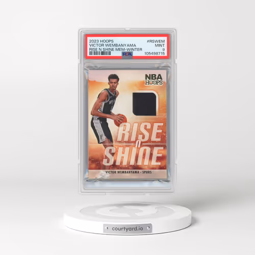 2023 Panini NBA Hoops Rise N Shine Memorabilia #RSWEM Victor Wembanyama - Winter (PSA 9 MINT)