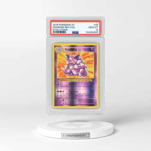 2016 Pokémon XY Evolutions #45 Nidoking - Reverse Foil (PSA 10 GEM MINT)