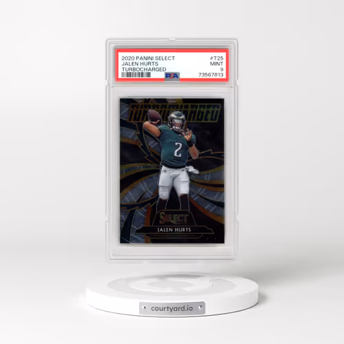 2020 Panini Select Turbocharged #T25 Jalen Hurts (PSA 9 MINT)
