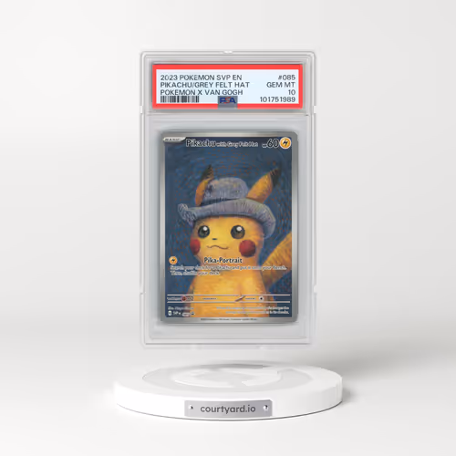 2023 Pokémon Svp EN-SV Black Star Promo #085 Pikachu With Grey Felt Hat - Pokemon X Van Gogh (PSA 10 GEM MINT)