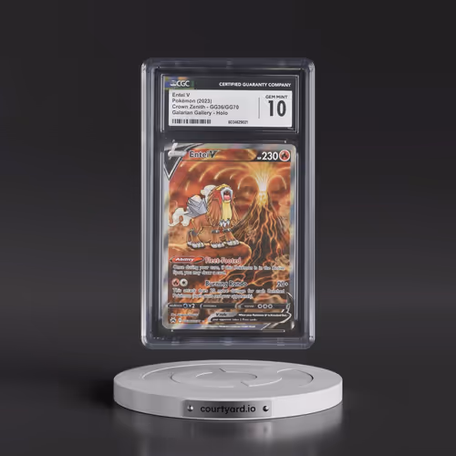 2023 Crown Zenith #GG36/GG70 Entei V - Galarian Gallery Holo (CGC 10 GEM MINT)