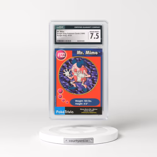 1999 Burger King Pokémon Cards - English #122 Mr. Mime (CGC 7.5 NM+)