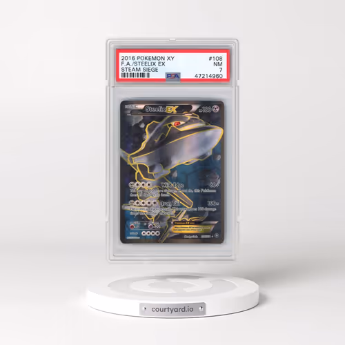 2016 Pokémon XY Steam Siege #108 Steelix EX - Holo Full Art (PSA 7 NM)