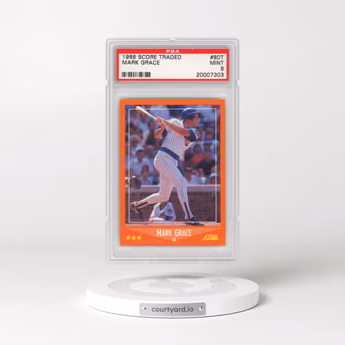 1988 Score Traded #80T Mark Grace (PSA 9 MINT)