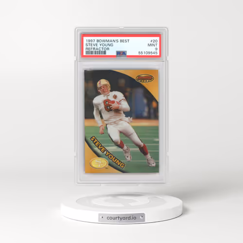 1997 Bowman's Best #20 Steve Young - Refractor (PSA 9 MINT)