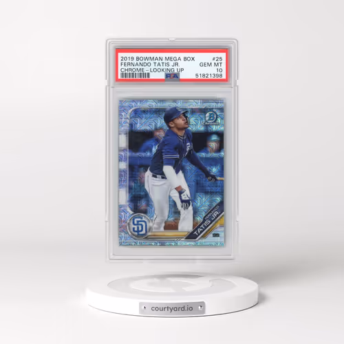 2019 Bowman Mega Box Chrome #25 Fernando Tatis Jr. - Looking Up (PSA 10 GEM MINT)