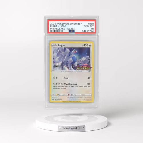 2020 Sword & Shield Promos #69 Lugia - Holo Prerelease-Staff (PSA 10 GEM MINT)