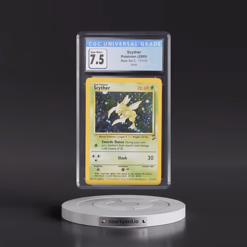 2000 Base Set 2 #17/130 Scyther - Holo (CGC 7.5 NM+)