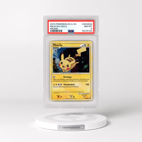 2010 Pokémon Heartgold & Soulsilver Promo #HGSS03 Pikachu - Holo (PSA 8 NM-MT)