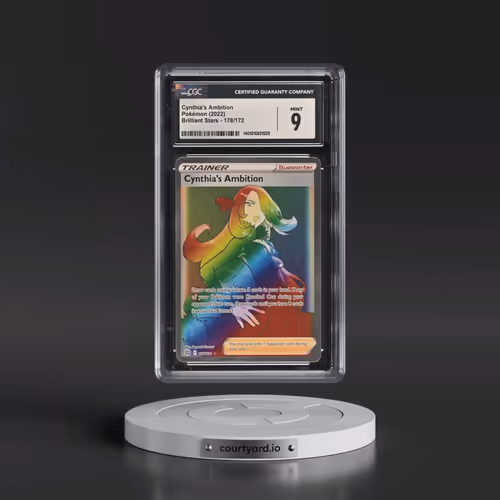 2022 Brilliant Stars #178/172 Cynthia's Ambition - Rainbow Rare Holo (CGC 9 MINT)