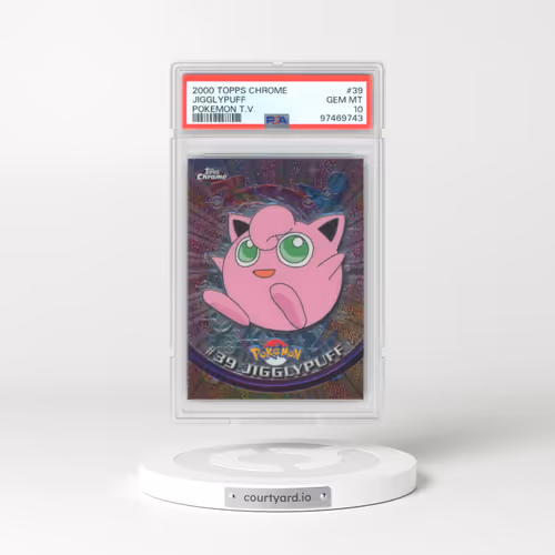 2000 Chrome Series 1 #39 Jigglypuff - Chrome (Topps Chrome Stamp on Front of Card) (PSA 10 GEM MINT)