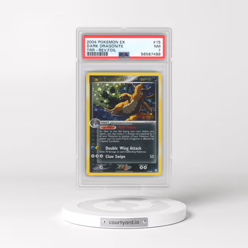 2004 Pokémon EX Team Rocket Returns #15 Dark Dragonite - Reverse Foil (PSA 7 NM)