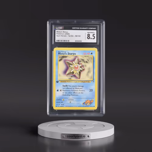 2000 Gym Heroes #90/132 Misty's Staryu - 1st Edition 1st Edition (CGC 8.5 NM-MT+)
