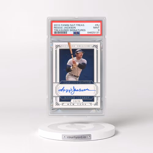 2019 Panini National Treasures Treasured Signatures #RJ Reggie Jackson (PSA 9 MINT)