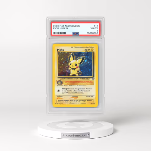 2000 Pokémon Neo Genesis #12 Pichu - Holo (PSA 4 VG-EX)