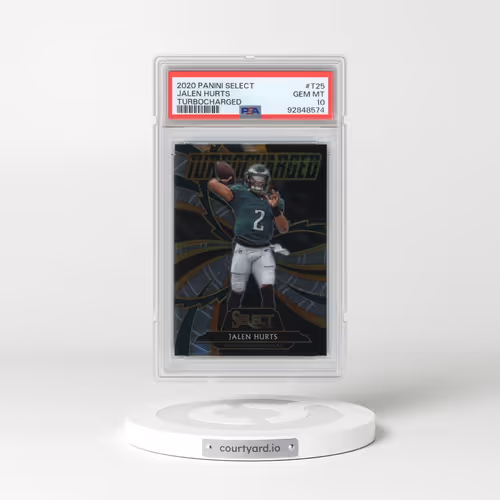 2020 Panini Select Turbocharged #T25 Jalen Hurts (PSA 10 GEM MINT)