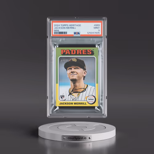 2024 Topps Heritage #689 Jackson Merrill - Mini (PSA 9 MINT)
