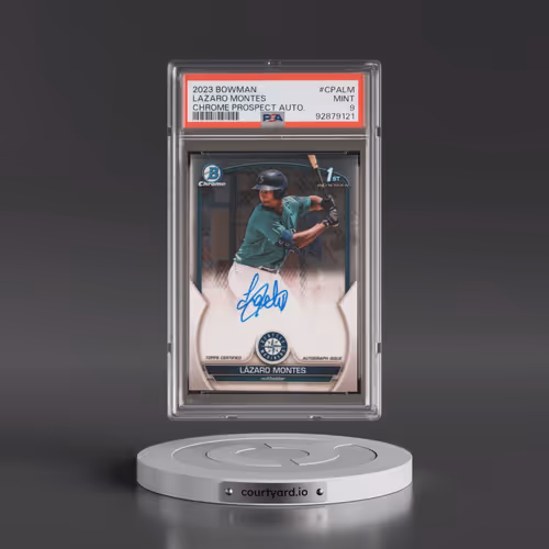 2023 Bowman Chrome Prospect Autographs #CPALM Lazaro Montes (PSA 9 MINT)
