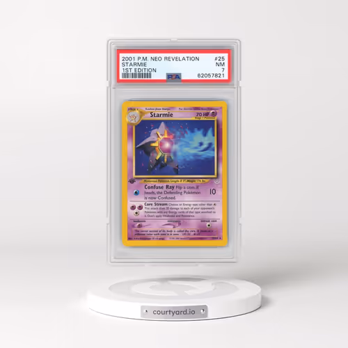 2001 Pokémon Neo Revelation #25 Starmie - 1st Edition (PSA 7 NM)