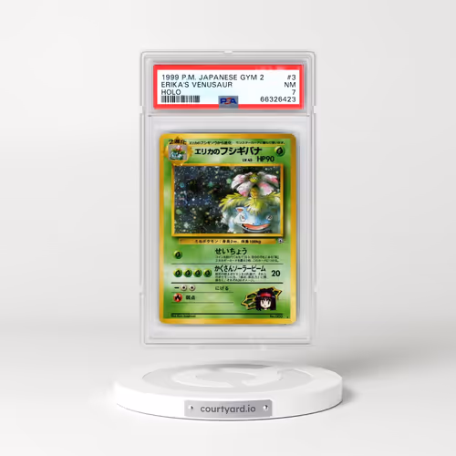 1999 Pokémon Gym 2 #3 Erika's Venusaur - Holo (PSA 7 NM)