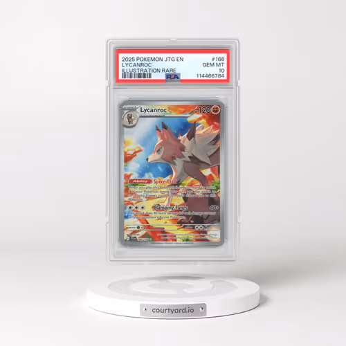 2025 Pokémon Jtg EN-Journey Together #166 Lycanroc - Illustration Rare (PSA 10 GEM MINT)