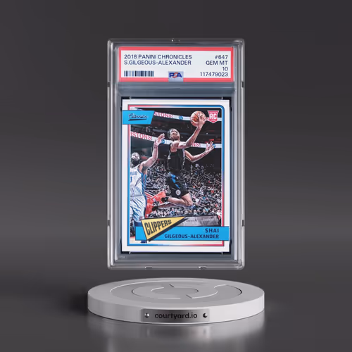2018 Panini Chronicles #647 Shai Gilgeous-Alexander (PSA 10 GEM MINT)