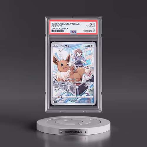 2021 Pokémon Sword & Shield Vmax Climax #210 Eevee - Full Art (PSA 10 GEM MINT)