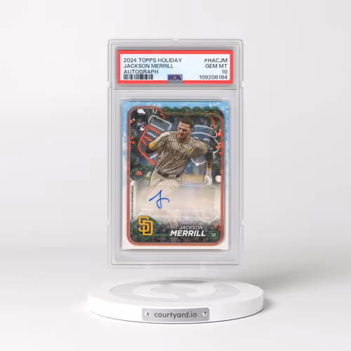 2024 Topps Holiday Autographs #HACJM Jackson Merrill (PSA 10 GEM MINT)