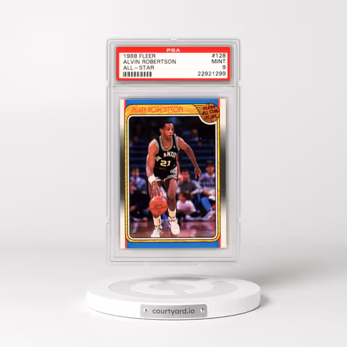 1988 Fleer #128 Alvin Robertson - All-Star (PSA 9 MINT)