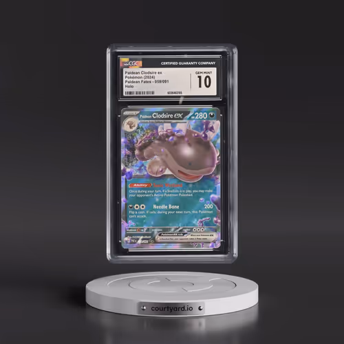 2024 Pokémon Paf EN-Paldean Fates #059 Paldean Clodsire EX - Holo (CGC 10 GEM MINT)