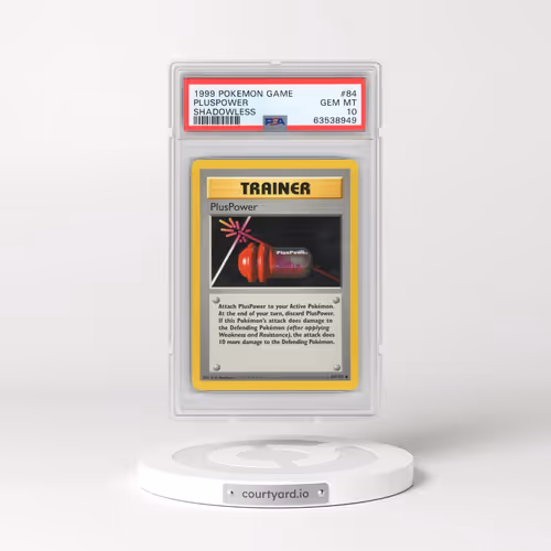 1999 Pokémon Game #84 Pluspower - Shadowless (PSA 10 GEM MINT)